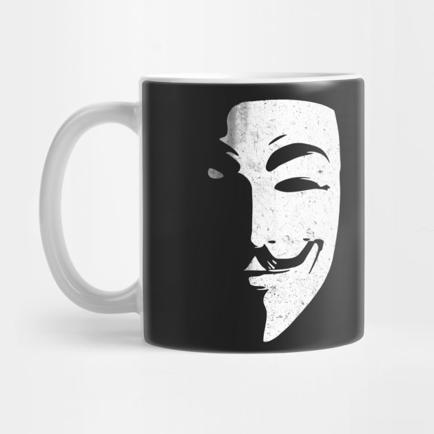 V for Vendetta mask, adopted by Anonymous by DaveLeonardo